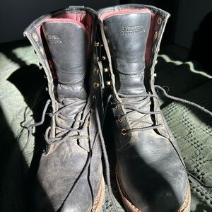3M Thinsulate Black Leather Men's Boots